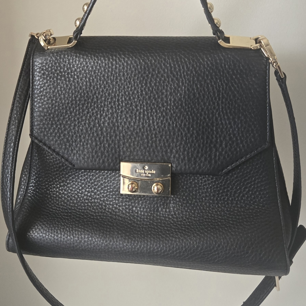 Kate Spade Black Leather 2WAY Handbag